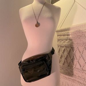 Clear black black plastic Dickies Fanny pack